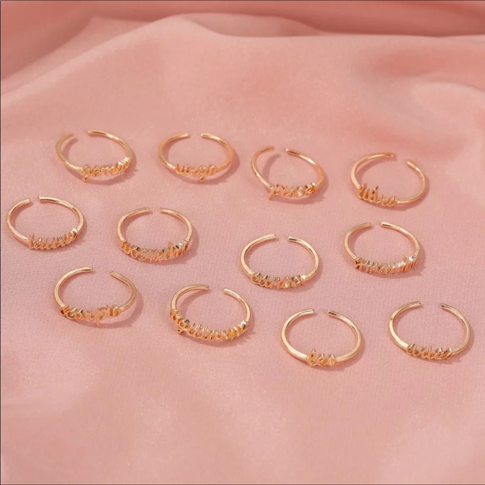 2/$25 Astrological Sign Rings - Picture 3 of 6